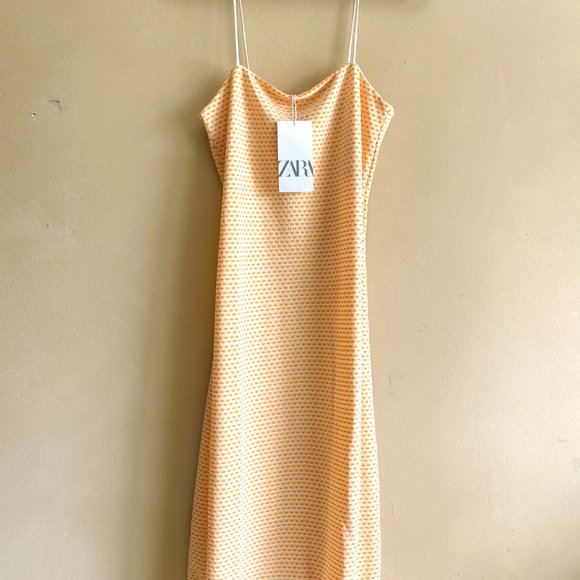 Zara Midi Dress in Mustard Yellow - Picture 6 of 7